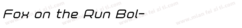 Fox on the Run Bol字体转换